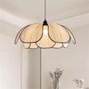 High-End Mid-Century French Cream Petal Chandelier for Living, Dining, and Bedroom