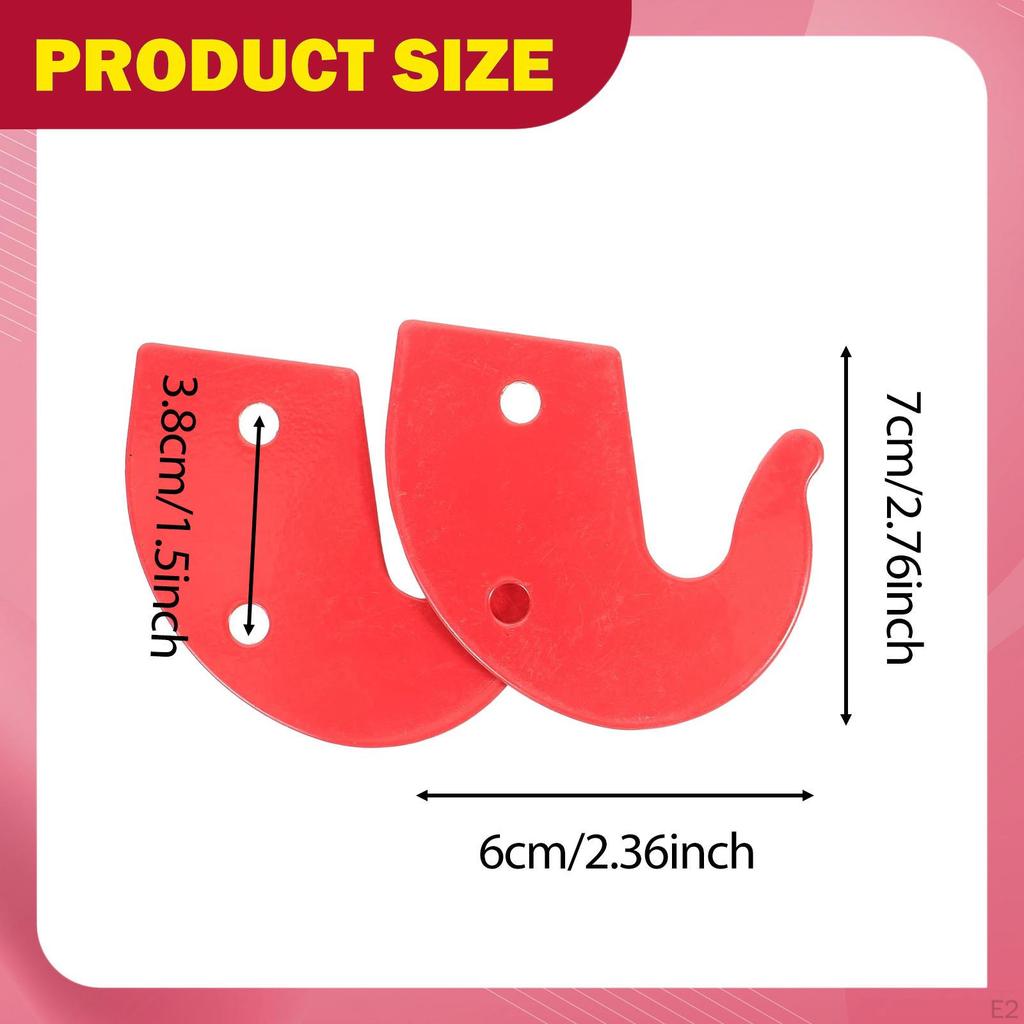 2 Stück Leiternhaken Ersatzteile Robust Garage Hauswartung Kompakt Verschleißfest Stabil