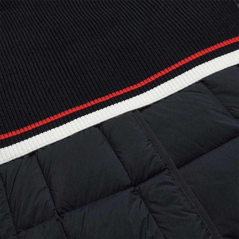 FILA Heritage Classic Fashion Casual Versatile Comfortable Warm Removable Two-Piece Mid-Length Down Jacket Women outerwear F11W548908FNV