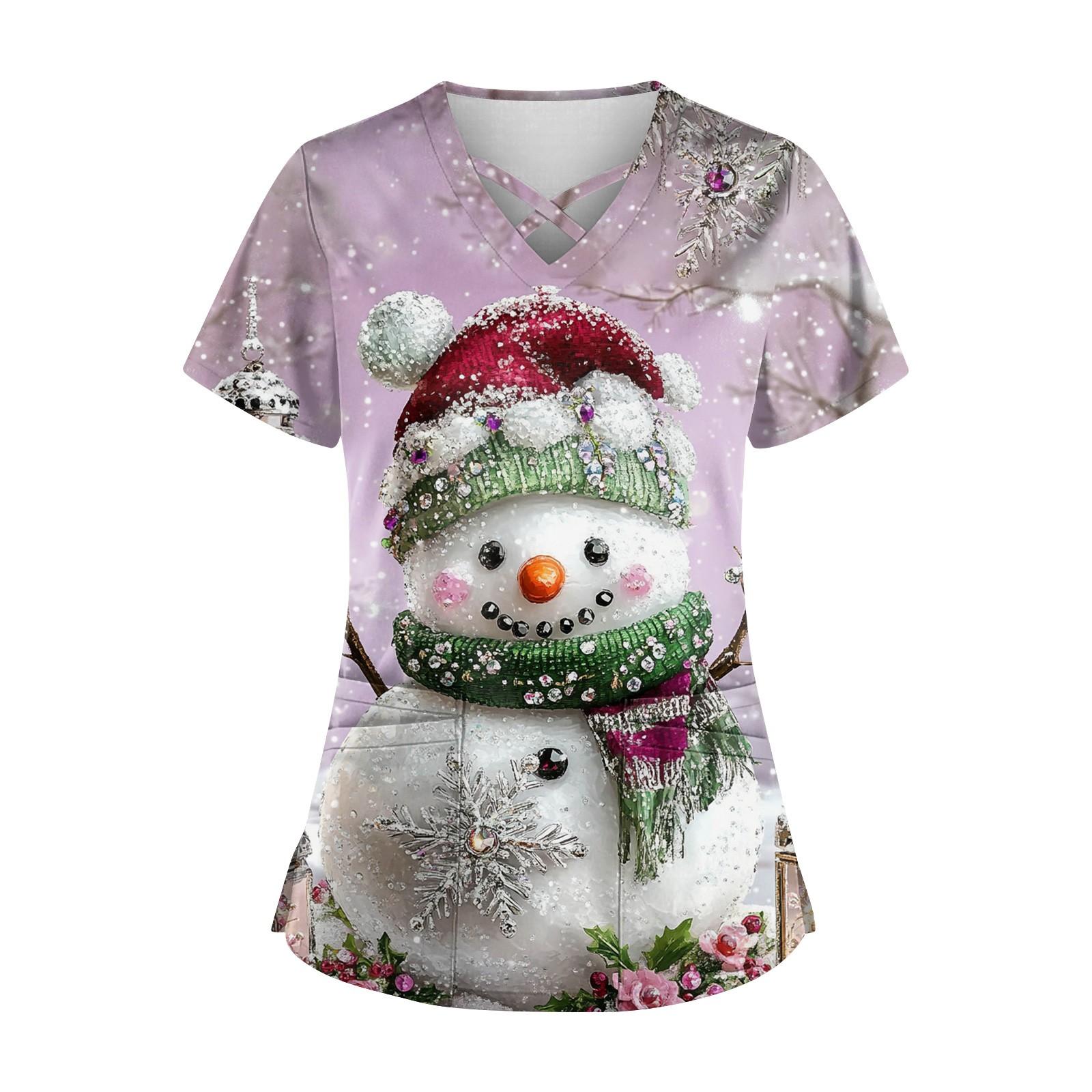 Женская модная рабочая одежда с v-образным вырезом — фото 12