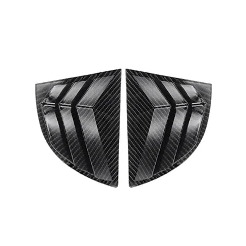 Fit For Honda Civic Senda 8th 2006- 2009 2010 Front Rear Side Window Blinds Trim Cover Louver Stickers Frame ABS Carbon Fiber