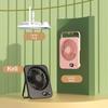 Desk Fan Table Portable Hanging Usb Rechargeable 180° Tilt Folding Personal With Power Display 5 Speeds Ultra Quiet