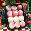 12pcs/SET Velvet Christmas Flocking Balls Pendant 6cm Christmas Tree Ornaments  Party Supplies
