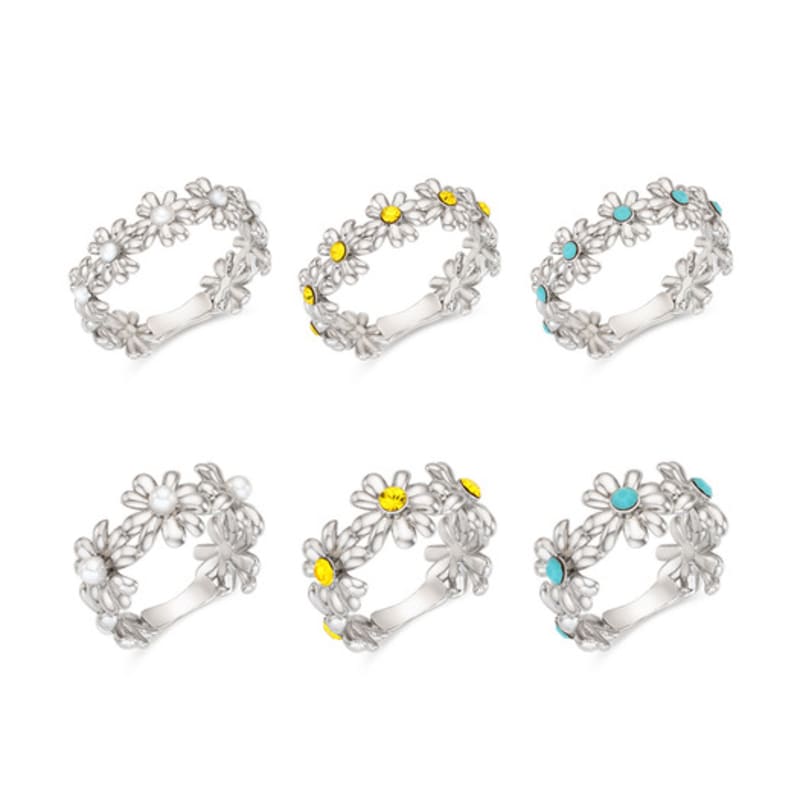 VINTAGE HOLLYWOOD [Eugene PICK] Daisy Bloom Garden Ring (Choose 1 of 3)