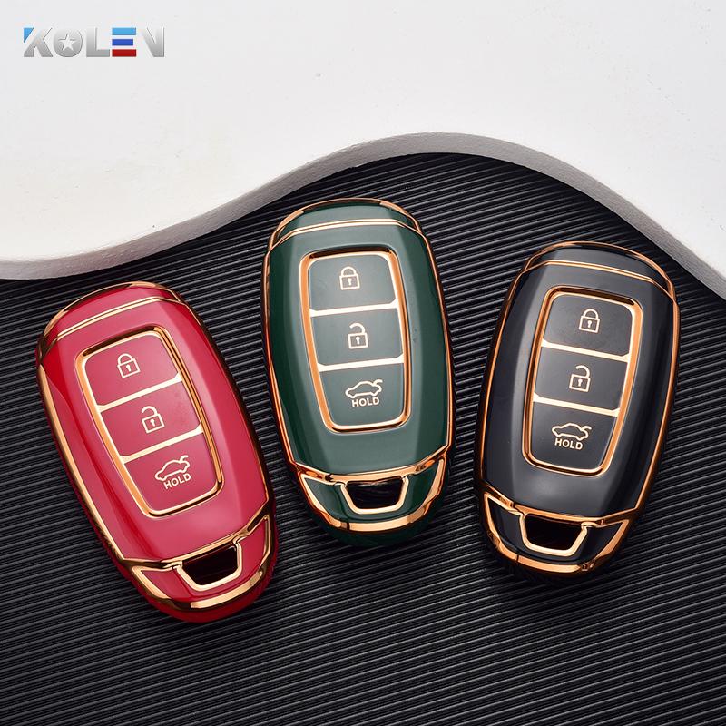 Fashion Tpu Car Remote Key Case Cover Shell Fob For Hyundai I30 Ix25 Elantra Kona Solaris Azera Grandeur Ig Tm Accent Santa Fe