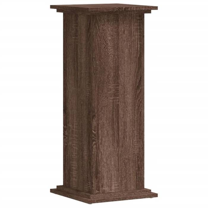 VidaXL Support pour plantes chêne marron 33x33x80 cm bois d'ingénierie 852975