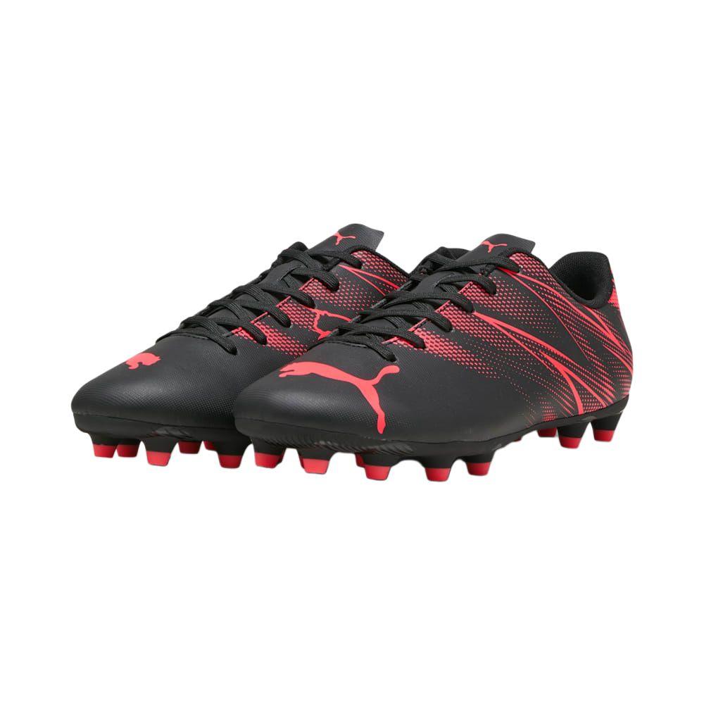 Puma Attacanto Comfortable Soft FG AG Football Shoes Men Football Shoes Black Red 107477-03
