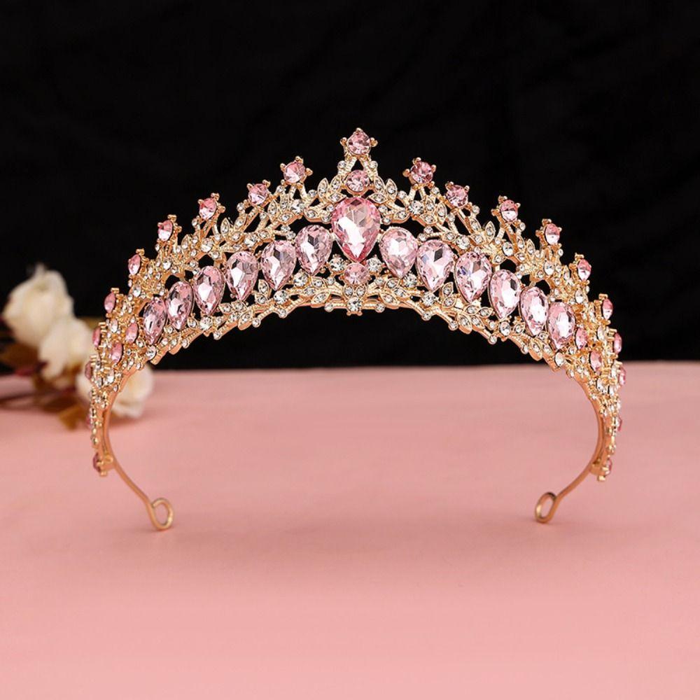 Luxury Baroque Queen Tiaras Elegant Bridal Headwear Zinc Zinc Alloy Princess Crown  Photography Props