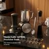 Espresso Tamping Kit with Pitcher Ergonomic Latte Art Set Stencils Non-Slip