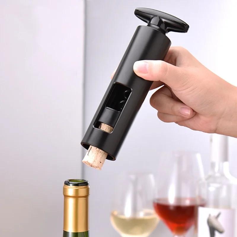 Bottle Opener Portable Manual Wine Bottle Opener with Foil Cutter Bar Tools Sparkling Wine Cork Remover Home Kitchen Accessories