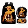 Anime Rucksack Set One Piece Naruto Schultasche für Jungen Schüler Laptop Rucksack Umhängetasche Federmäppchen 3-teilig Große Kapazität Wasserdicht