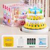 Children's Multi-Hole Electric Bubble Cake Machine with Lights & Music - Automatic Pretend Play Birthday Toy