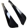 Pair of Rear Bumper Diffuser,Car Side Skirt Lip Splitter Canard Protector Universal Bumper Lip Body Kit (Black)