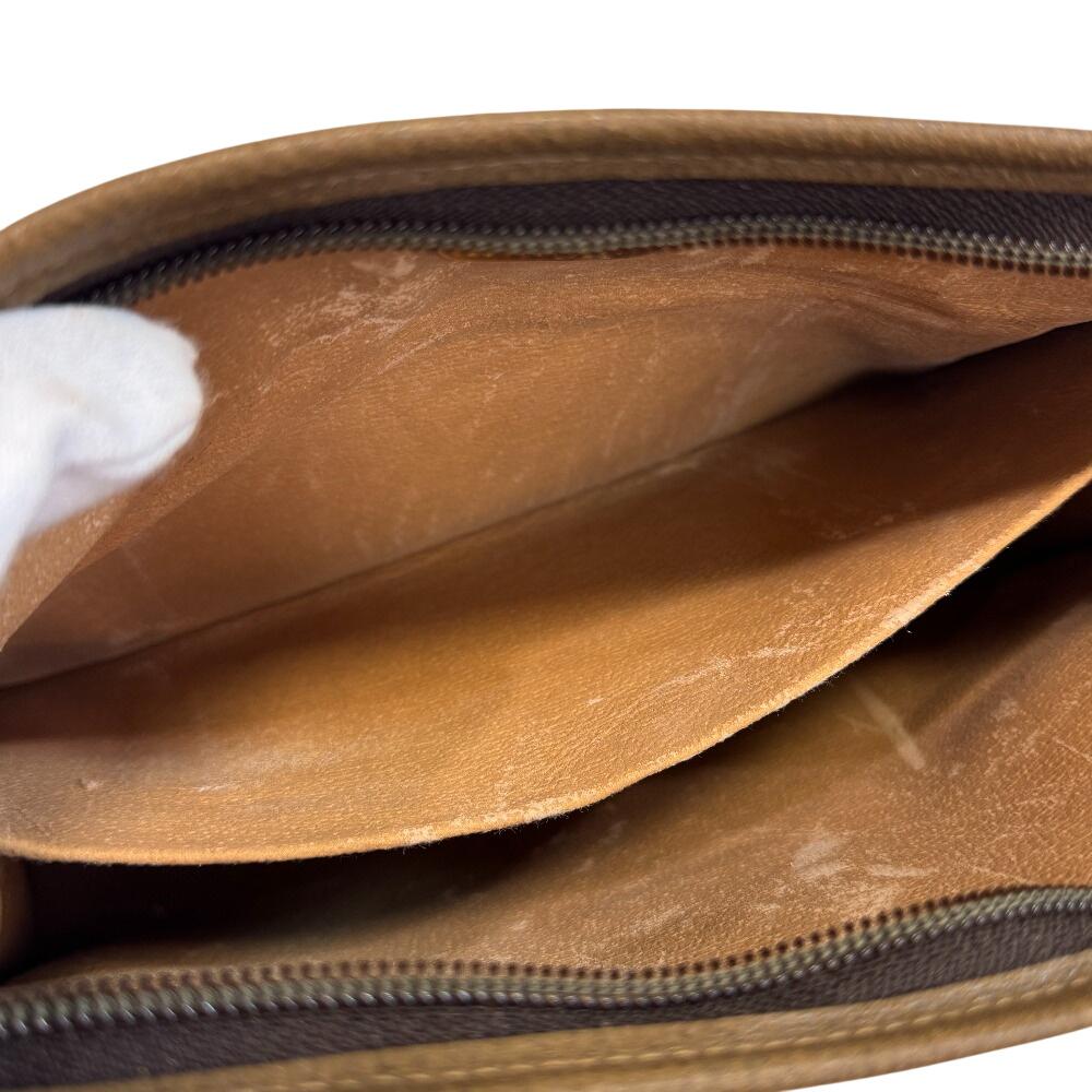 GUCCI Gucci Plus Vintage GG pattern PVC Clutch bag Brown PVC Used