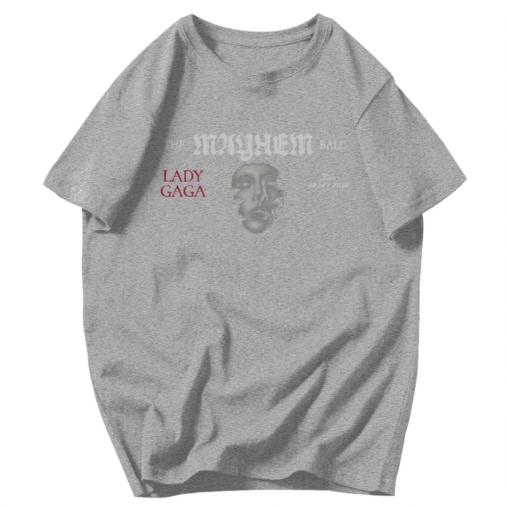 Men T Shirt Lady Gaga Mayhem Ball Tour Fans Gifts Cotton Y2K Graphic Customized Unisex Clothing T Shirts