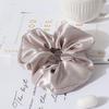Custom logo 100% Mulberry 22momme  7cm Silk Scrunchies Hair Ties Hair Accessories for Girls