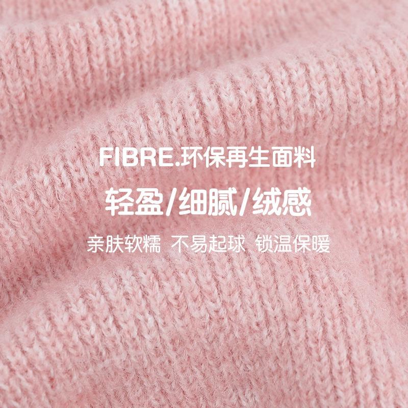 Children's unisex scarf to keep warm Winter infants and toddlers knitted ear protection hat scarf gloves three-piece set