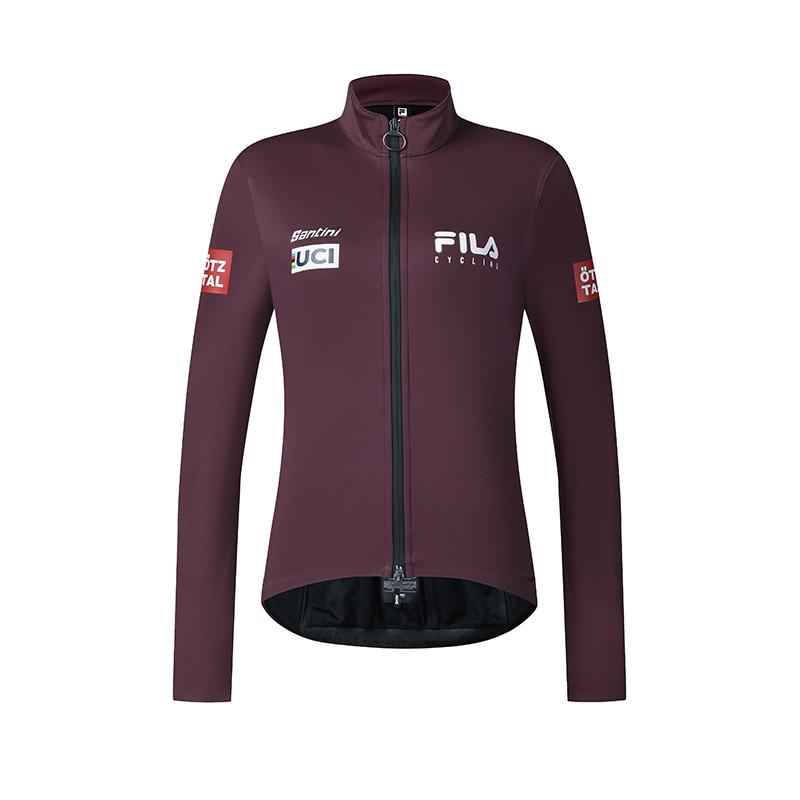 FILA Cycling Logo Comfortable Fashion Casual Knit Jacket Women jackets Royal-Purple A11W518502F-PU