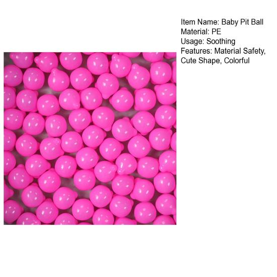 100Pcs Baby Ball Pits Flexible Colorful Bear Head Ocean Ball Practice Grip Emotional Comfort BPA Free Plastic Pool Ball Toys Kids Play Tent