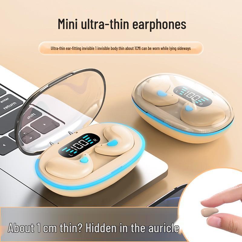 2025 Bluetooth In-Ear X55 Sleep Earbuds - True Wireless with Power Display 