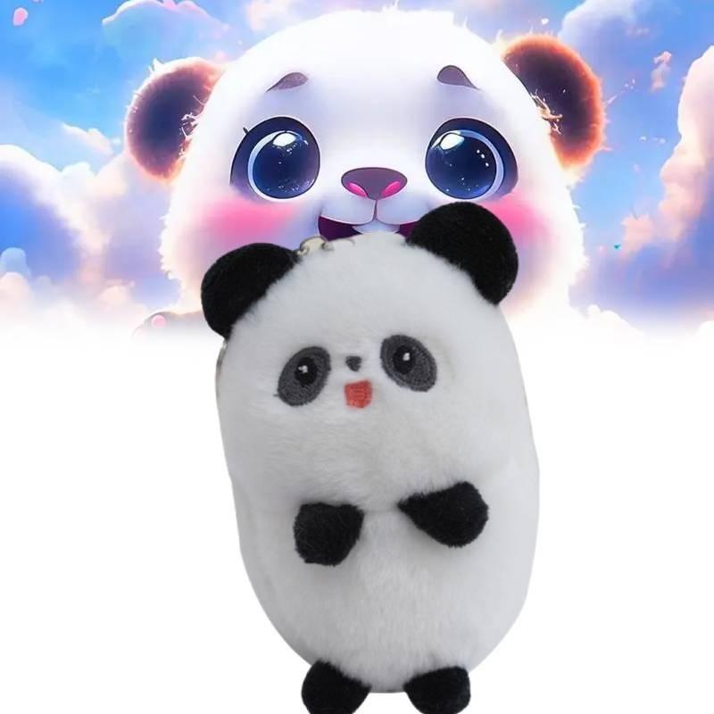 Uroczy Uroczy Pluszowy Króliczek Breloczek Miękki Pluszowy Zwierzątko Zawieszka do Torebki Różowy