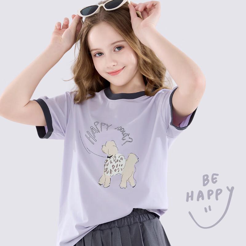 Duomiaowu Girls' Summer Short-Sleeve T-Shirt