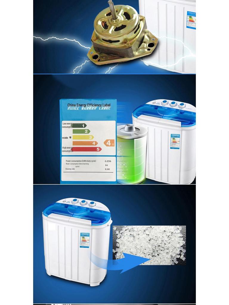 3.6KG Household Double-Tub Semi-Automatic Baby & Children's Washing Machine