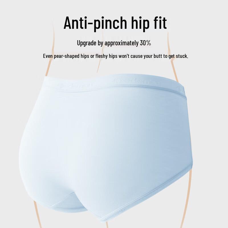 Duoduomian Women's Modal Antibacterial Mid-Waist Underwear (5-Pack)