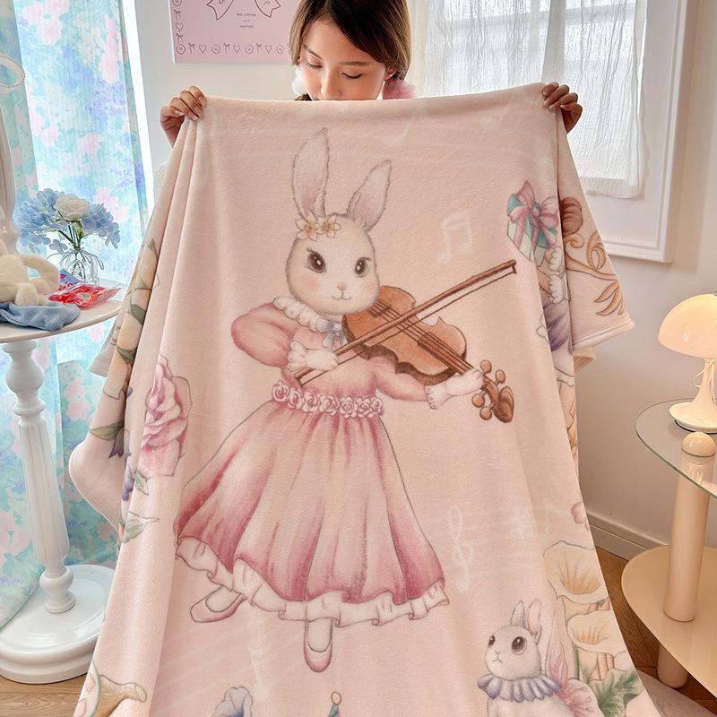 Class A Cloud-Feel Velvet Fairy Tale Hand-Painted Autumn/Winter Thick Milk Velvet Nap & Sofa Blanket