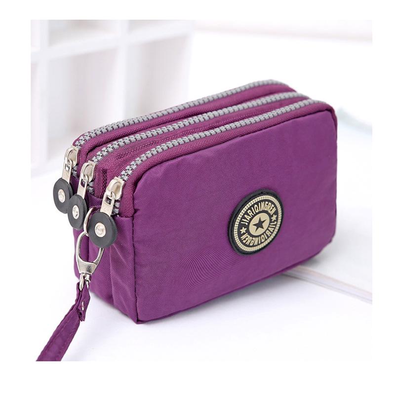 Buy Women Wallet Canvas Handbag Card Holder Phone Bag Zipper Coin Purse