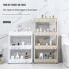 Compact Multi-Layer Mobile Storage Rack: Door Crevice, Dorm, Bedside, Bathroom
