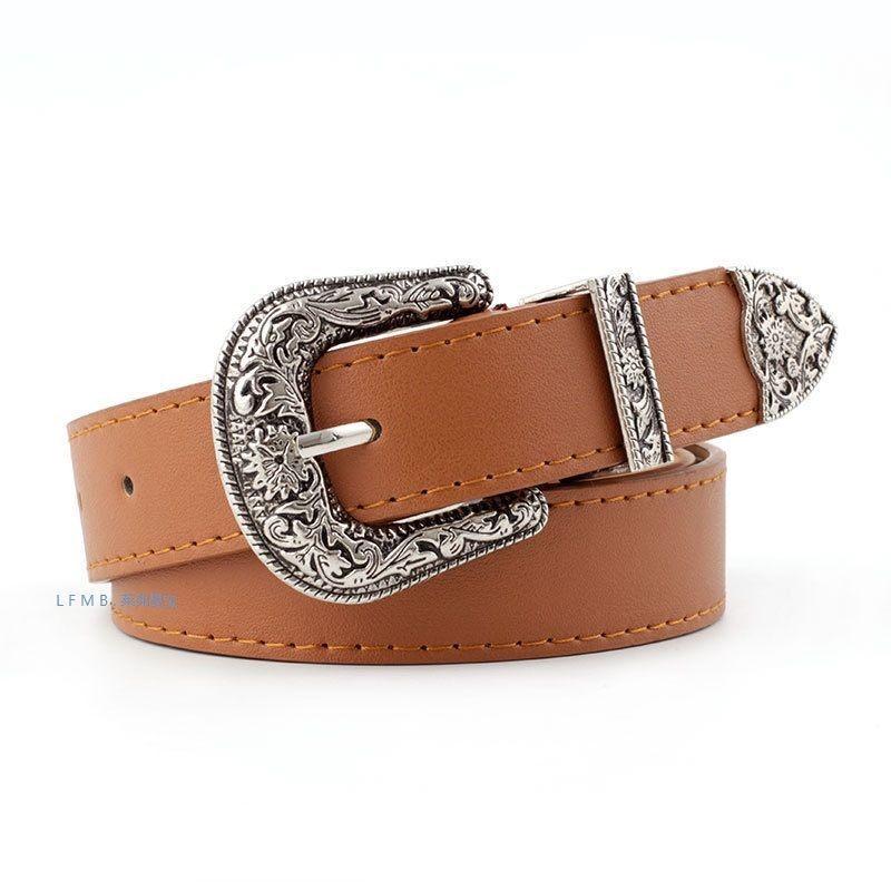 Metallic Vintage Inspired Narrow Waist Belt For Women Stylish And Versatile Accessory Fashion