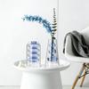 Creative Nordic Colorful Double-layer Glass Vase Transparent Hydroponic Dried Flower Vase Simple Restaurant Desktop Decor