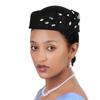 JYL TS DIY Cross Border New Elegant Velvet Cap Sequin Square Muslim African Hat