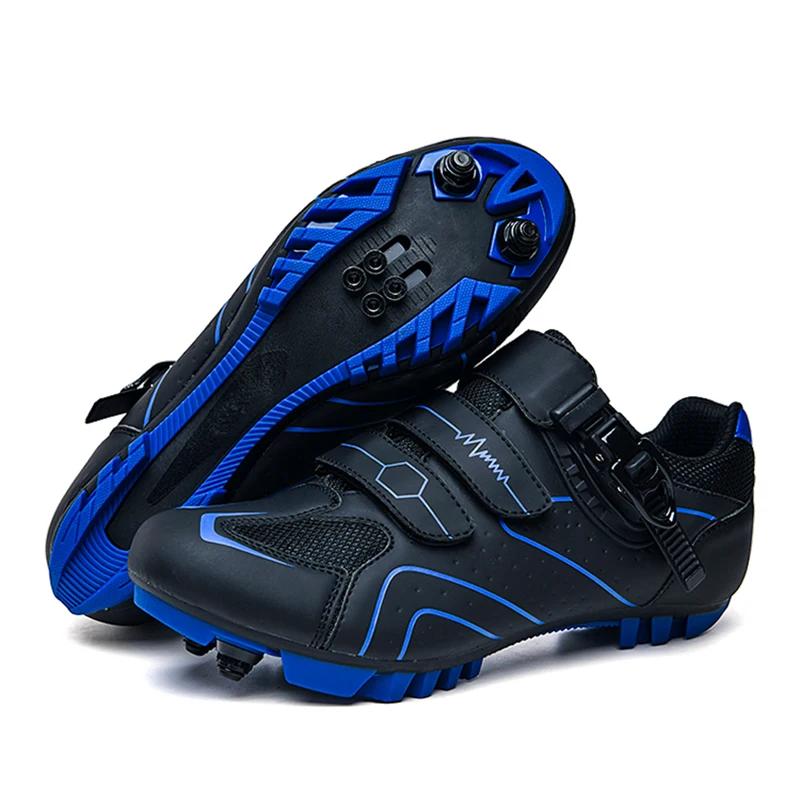 Men Cycling Sneakers MTB Shoes Anti Slip Breathable Clip Mountain Bike Footwear Self-Locking SPD Cleat Cycling Shoes for Shimano