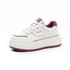 Platform White Shoes Women's 2025 Spring New Internet Celebrity Ankara Red Casual Fashion Sports Board Shoes Student Women's Shoes