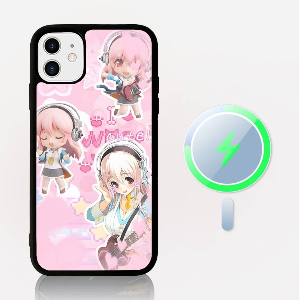 S-sUPER SONICO For Magsafe Magnetic Phone Case Cover For IPhone 11 12 13 14 15 16 17 Pro Max Plus