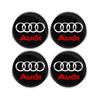 2026 4pcs 56/65mm Car-Wheel Center Hub Stickers 60/68mm Wheel Center Hub Caps For Audi S RS A3 A4 A1 A2 Auto Decoration Accessories