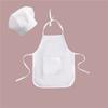 White Cotton Chef Soft Hat Apron Infant Photo Clothes Baby Costume Photo Accessories Newborn Photography Props