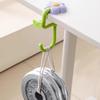 Cute Plastic Flower Bag Hook Adjustable No Drill Flower Shaped Desk Hook Removable Desktop Storage Hook Office
