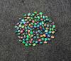 Opal Negru Etiopian Natural Multi Fire Oval Cabochon Piatră Prețioasă Liberă Lot 48 Bucăți 3*4 MM 6 CT Cabochon Opal Negru Piatră Prețioasă Pentru Fabricarea Bijuteriilor