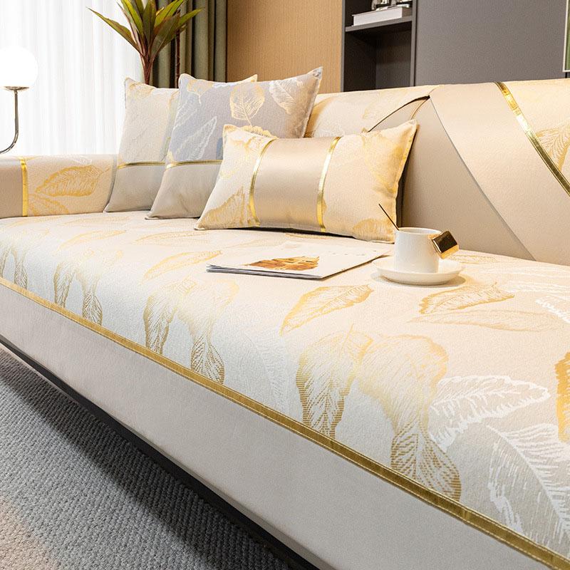 Роскошный чехол для дивана нескользящий плюшевый жаккардовый чехол для дивана полотенце для дивана современная кожа 3050cm белый 1466₽