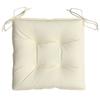 Chair Cushions 2 Pcs Cream White 40x40x7 Cm Oxford Fabric