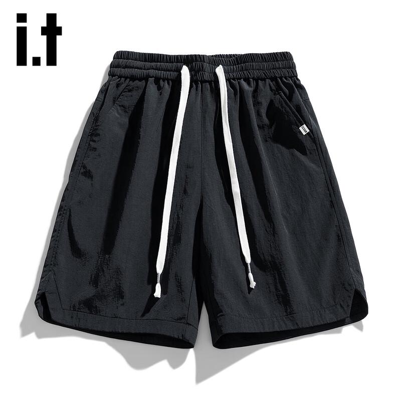 Izzueit Men's Ice Silk POLO Shirt & Shorts Set