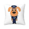 Sheriff Labrador Square Pillowcase Pillow Cover Cushion Zip Decorative Comfort Throw Pillow for Home Bedroom