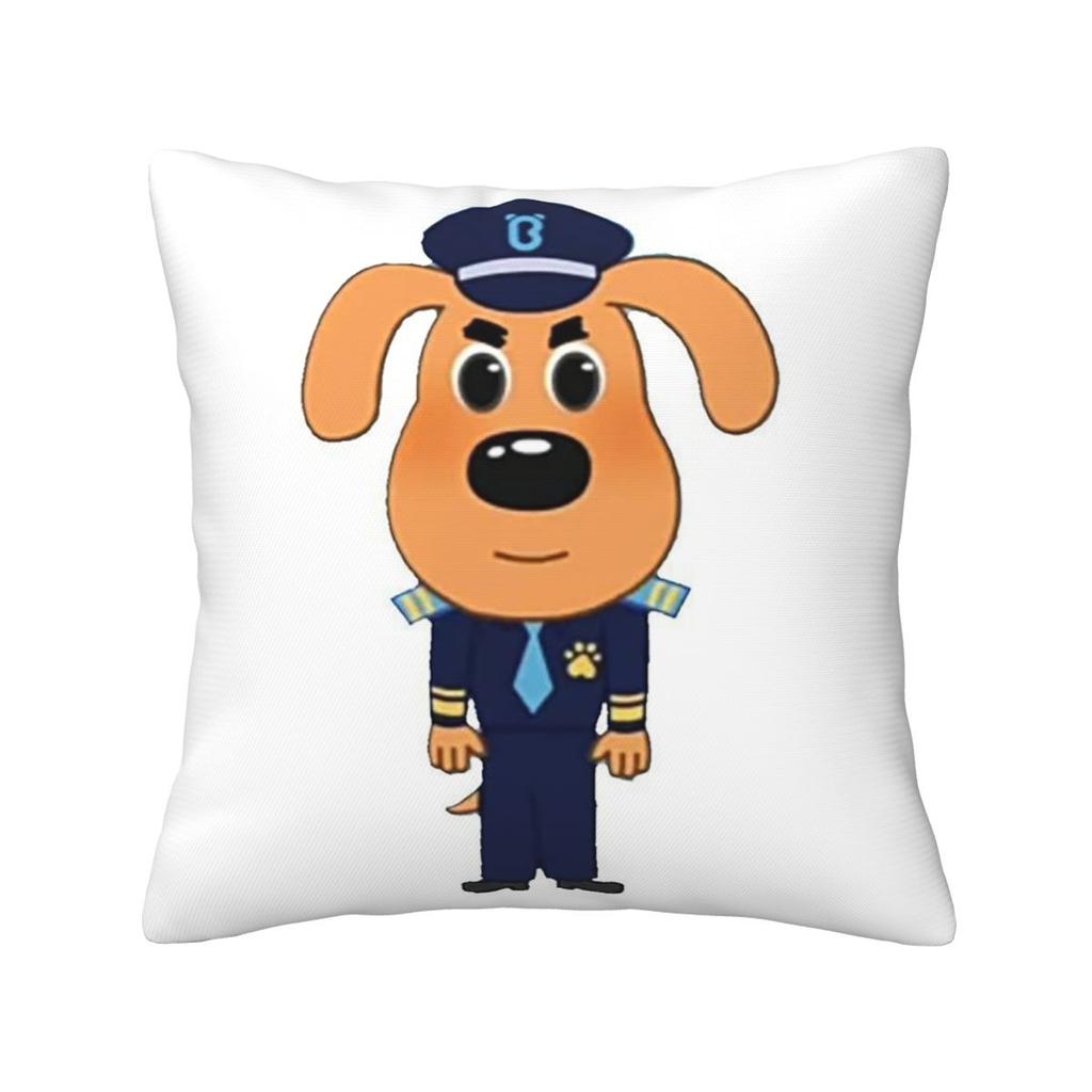 Sheriff Labrador Square Pillowcase Pillow Cover Cushion Zip Decorative Comfort Throw Pillow for Home Bedroom
