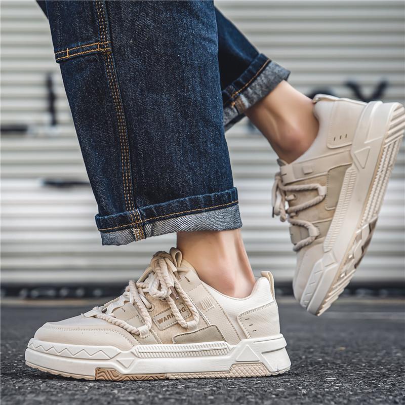 Vulkanizované boty na platformě pro muže Nové boty pro volný čas Pánské Pohodlné sportovní vycházkové tenisky britského stylu Plátěné tenisky dobré kvality pro muže