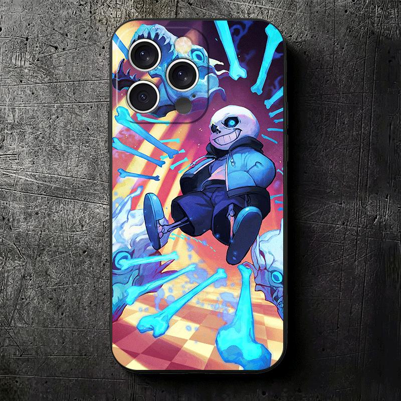 U-Undertale S-Sans Soft Phone Case for iPhone 16 16E 17 Air 15 Pro Max 14 Plus 13 Mini 11 12 7 Black Cover Back Shell