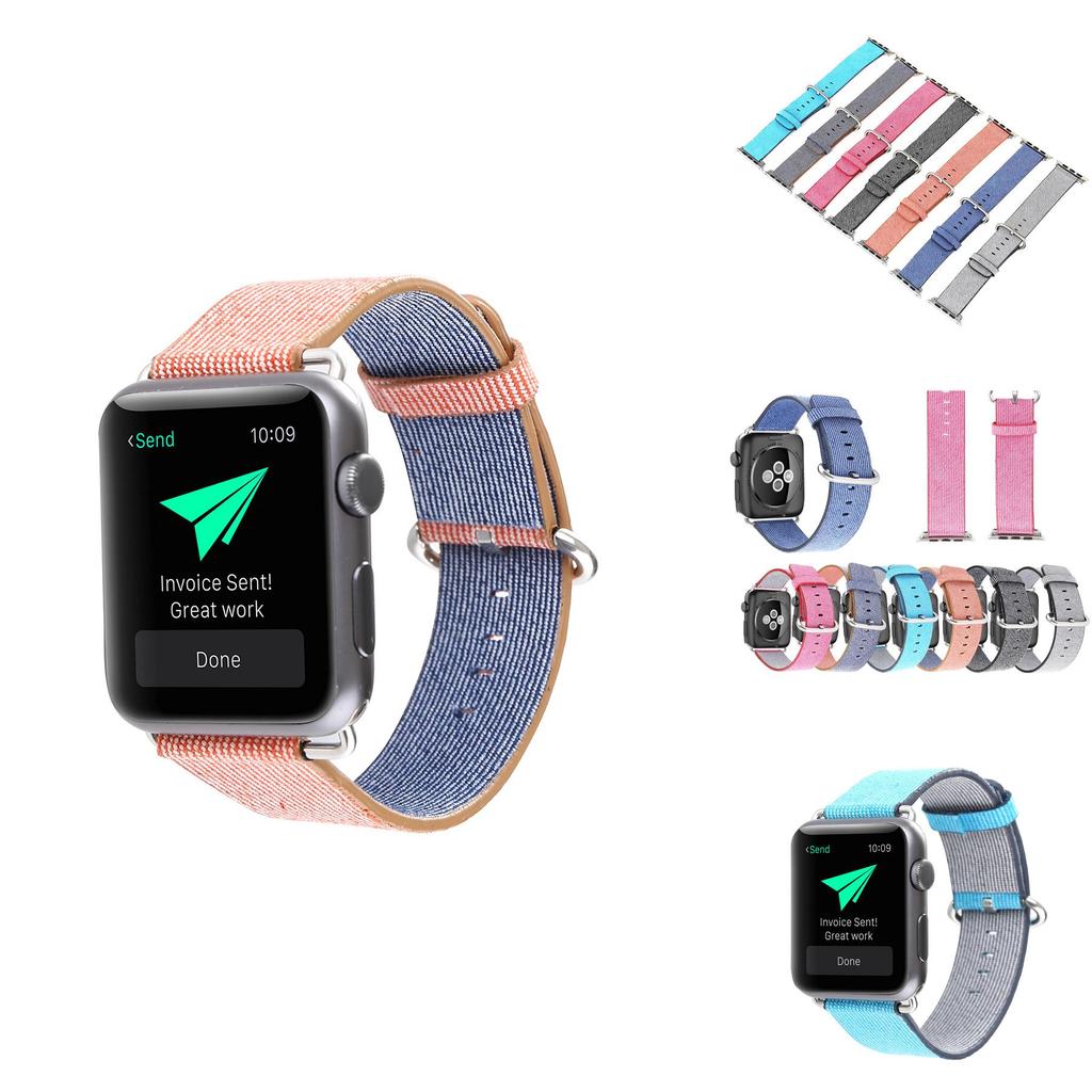 For Apple Watch Multi Color Woven Adjustable Strap For Fashionable Men And Women