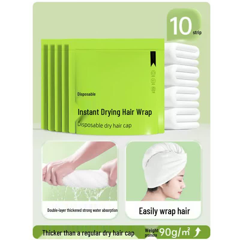 Saint Bely Disposable Travel Dry Hair Cap 10-Pack